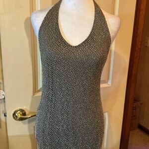 Great wearing Party dress open back fringe bottom worn once Perfect condition